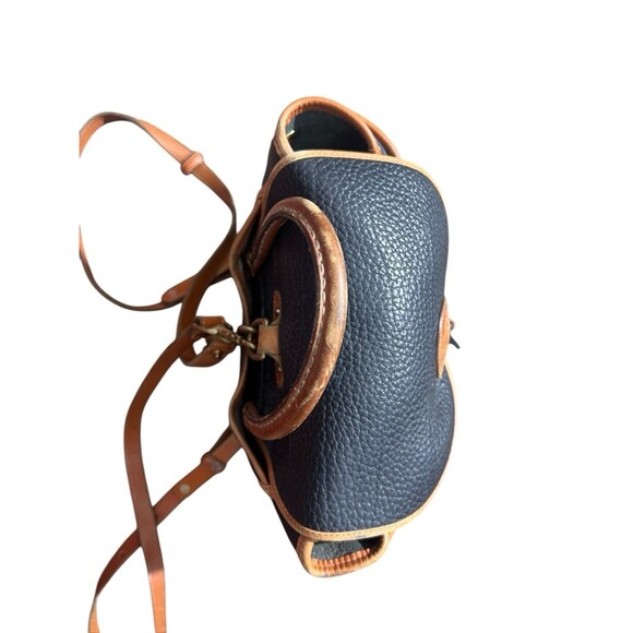 Vintage 90s Dooney & And Bourke Canyon Backpack/Tan Bag Pebble Leather USA Black - Picture 5 of 16